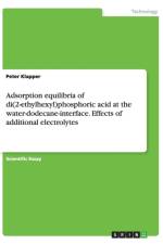 Adsorption equilibria of di(2-ethylhexyl)phosphoric acid at the water-dodecane-interface. Effects of additional electrolytes af Peter Klapper