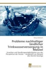 Probleme nachhaltiger landlicher Trinkwasserversorgung in Malawi af Siekmann Nancy
