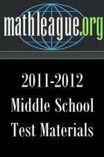 Middle School Test Materials 2011-2012 af Tim Sanders