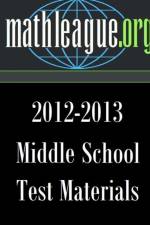 Middle School Test Materials 2012-2013 af Tim Sanders
