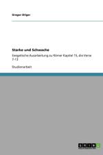 Starke und Schwache af Gregor Dilger