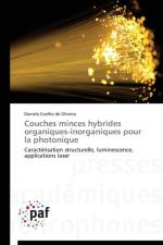 Couches Minces Hybrides Organiques-Inorganiques Pour La Photonique af Coelho de Oliveira-D