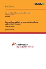 Personalcontrolling in einem international agierenden Konzern af Tobias Morath