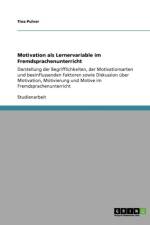 Motivation ALS Lernervariable Im Fremdsprachenunterricht af Tina Pulver