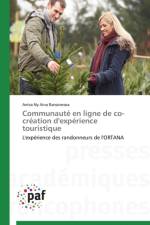 Communaute En Ligne de Co-Creation d'Experience Touristique af Ranaivosoa-A