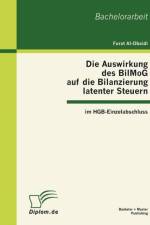 Die Auswirkung des BilMoG auf die Bilanzierung latenter Steuern im HGB-Einzelabschluss af Furat Al-Obaidi