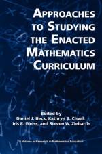 Approaches to Studying the Enacted Mathematics Curriculum