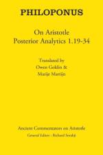 Philoponus: On Aristotle Posterior Analytics 1.19-34 af Marije Martijn