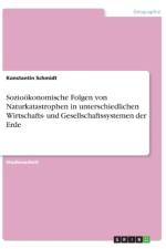 Soziookonomische Folgen Von Naturkatastrophen in Unterschiedlichen Wirtschafts- Und Gesellschaftssystemen Der Erde af Konstantin Schmidt