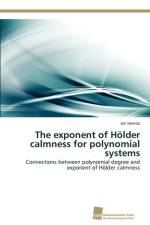 exponent of Hoelder calmness for polynomial systems af Jan Heerda