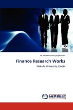 Finance Research Works af M Moses Antony Rajendran