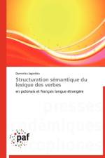 Structuration Semantique Du Lexique Des Verbes af Jagielska-D