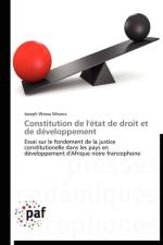 Constitution de l'Etat de Droit Et de Developpement af Misona-J