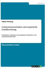 Geisteswissenschaften und empirische Sozialforschung af Fabian Prilasnig