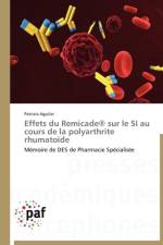Effets Du Remicade(r) Sur Le Si Au Cours de la Polyarthrite Rhumatoide af Aguilar-P