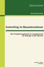 Controlling im Bauunternehmen af Tomas Boroczinski