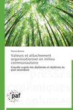 Valeurs Et Attachement Organisationnel En Milieu Communautaire af Dionne-P