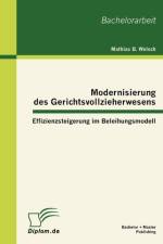 Modernisierung des Gerichtsvollzieherwesens af Mathias B Welsch