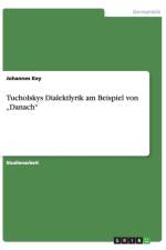 Tucholskys Dialektlyrik am Beispiel von 