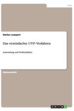 Das  vereinfachte   UVP‐Verfahren af Stefan Lampert