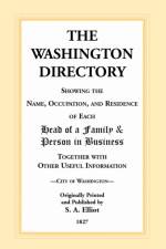 Directory of Washington, D.C. - 1827 af S a Elliot
