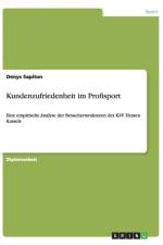 Kundenzufriedenheit im Profisport af Denys Sapiton