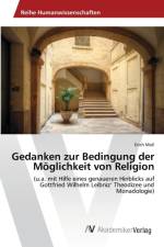 Gedanken zur Bedingung der Moeglichkeit von Religion af Erich Moll