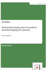 Primatenforschung und Sprache af Lisa Rubner