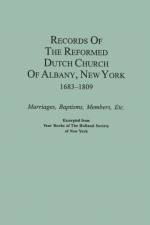 Records of the Reformed Dutch Church of Albany, New York, 1683-1809 af of New York Holland Society