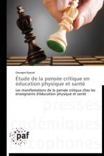 Etude de la Pensee Critique En Education Physique Et Sante af Kpazai-G