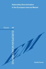 Nationality Discrimination in the European Internal Market af Gareth Davies