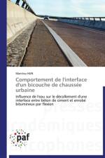 Comportement de l'Interface d'Un Bicouche de Chaussee Urbaine af Hun-M