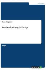 Kurzbeschreibung SAPscript af Dana Stepanek