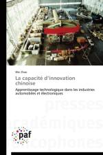 La Capacite D Innovation Chinoise af Zhao-W