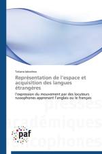 Representation de l'Espace Et Acquisition Des Langues Etrangeres af Iakovleva-T