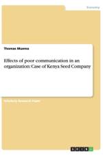 Effects of poor communication in an organization af Thomas Muema