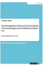 Zerstorungsfreies Prufen Einer Schweinaht (Unterweisungsentwurf Stahlbautechniker, -In) af Christian Grahl
