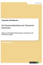 Der Konzernabschluss des Konzerns Kommune af Alexander Schmithausen