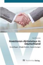 Investoren-Aktivismus in Deutschland af Ewa Pierscinska