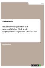 Kinderbetreuungskosten af Carolin Kirstein