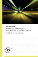 Interfaces Entre Oxydes Metalliques Et Cristal Liquide af Abderrahmen-A