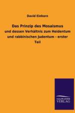Das Prinzip Des Mosaismus af David Einhorn