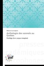 Anthologie Des Sonnets Au Quebec af Cunningham-M