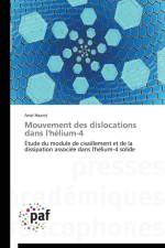 Mouvement Des Dislocations Dans l'Helium-4 af Haziot-A
