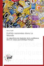 Entites Nommees Dans Le Monde af Tardif-O