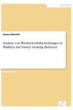 Analyse von Wettbewerbsbeziehungen in Markten mit Variety Seeking Behavior af Zsuzsa Nemeth