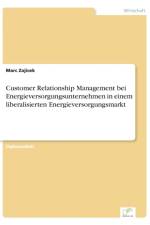 Customer Relationship Management bei Energieversorgungsunternehmen in einem liberalisierten Energieversorgungsmarkt af Marc Zajicek
