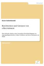 Reichweiten und Grenzen von e-Recruitment af Karen Golembowski