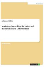 Marketing-Controlling Fur Kleine Und Mittelstandische Unternehmen af Johannes Kobler