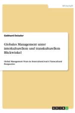 Globales Management Unter Interkulturellem Und Transkulturellem Blickwinkel af Gebhard Deissler